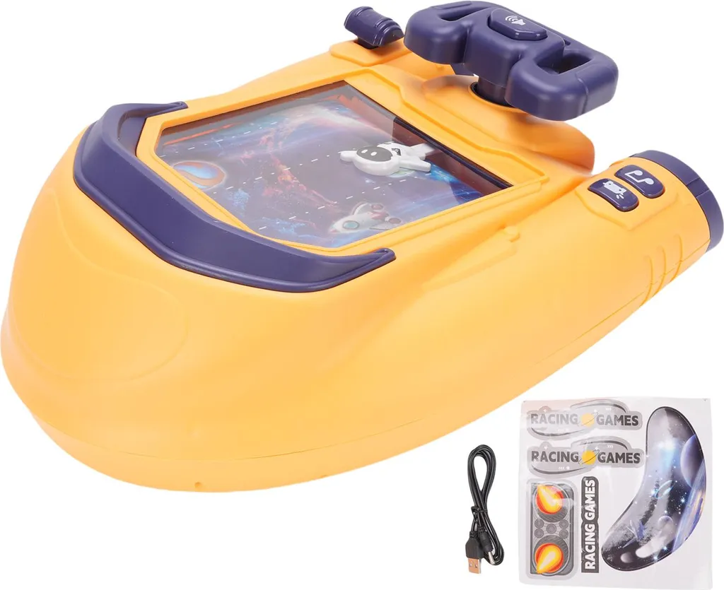 Simulateur de conduite spatiale pour enfant : volant et sons de course