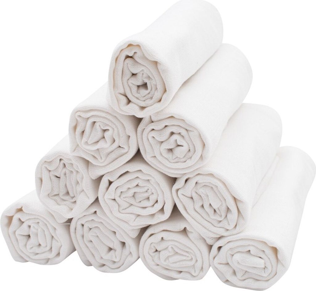 Pannolini in cotone NEW BABY 80x80 cm PREMIUM 10 pz Immagine del prodotto 