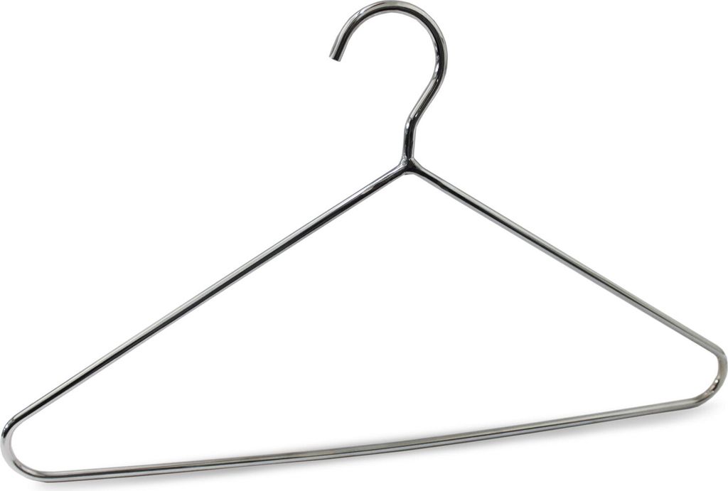 Kleiderbügel aus Stahl, Ø = 6 mm, verchromt Produktbild 