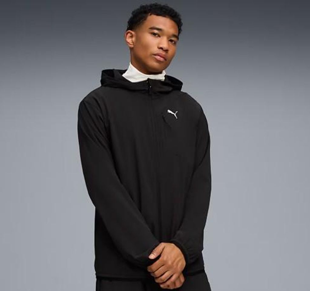 Puma M PWRTRAIN STRETCH WOVEN JACKE PUMA Black-new cat color XL