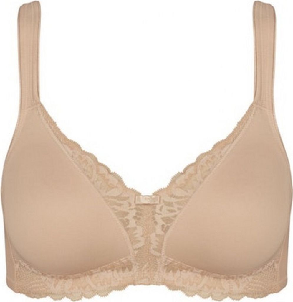Triumph Damen Bügelloser BH Modern Lace+Baumwolle - NEUTRAL BEIGE - Größe 85B