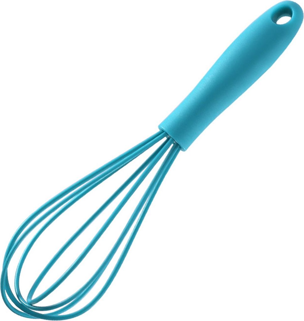 Manueller Schneebesen aus Silikon mit rutschfestem Griff, handgehaltener Schneebesen aus silikonbeschichtetem Draht zum Mischen, Kochen und Rühren