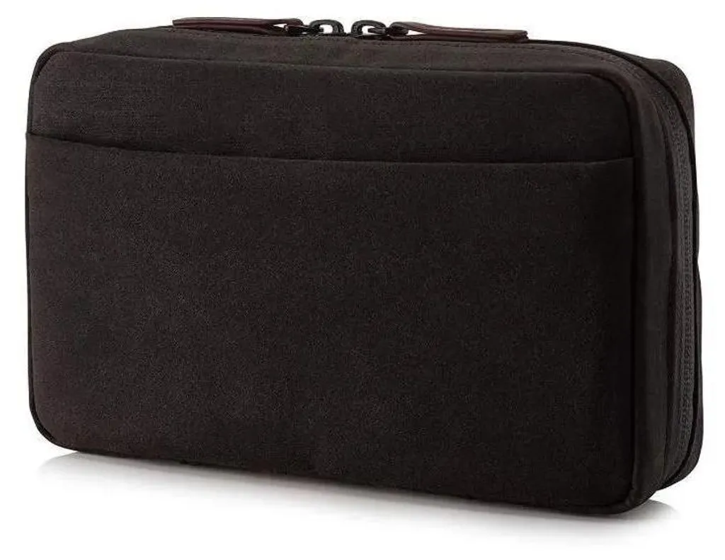 Pochette pour accessoires HP Spectre Folio marron en cuir véritable
