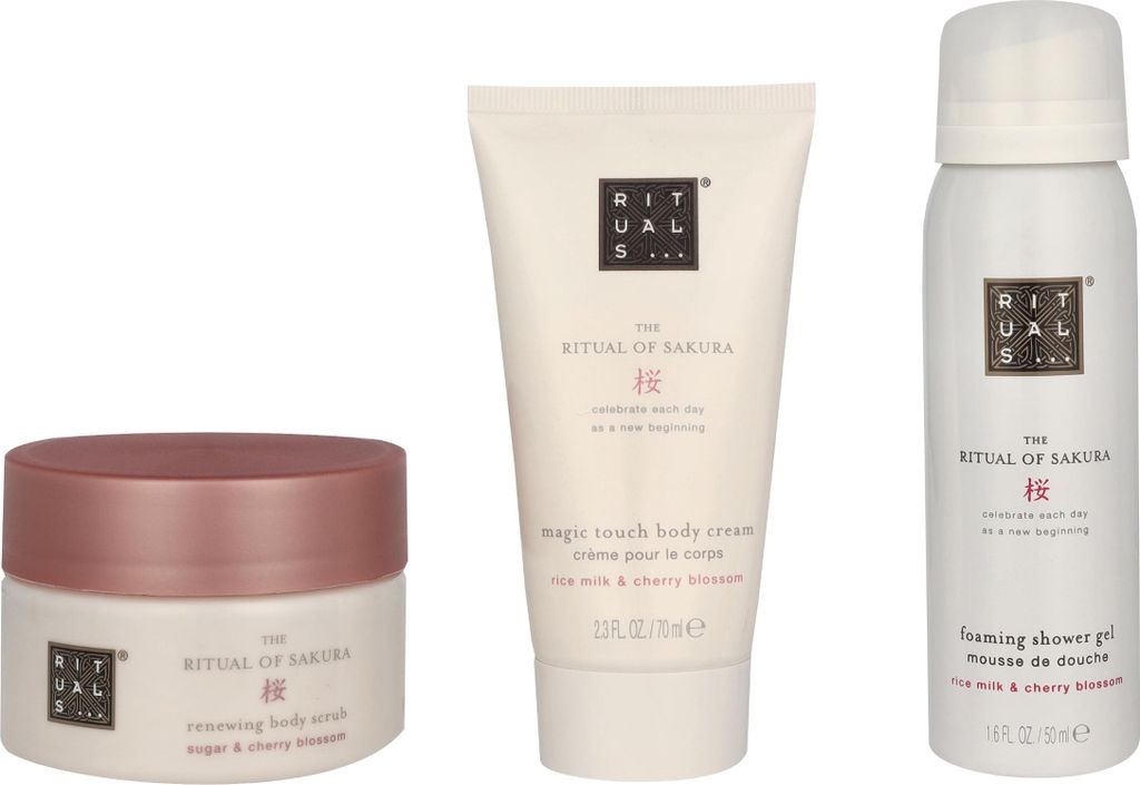 Tělový peeling 125 g/pěnivý sprchový gel 50 ml/tělový krém Obrázek produktu 