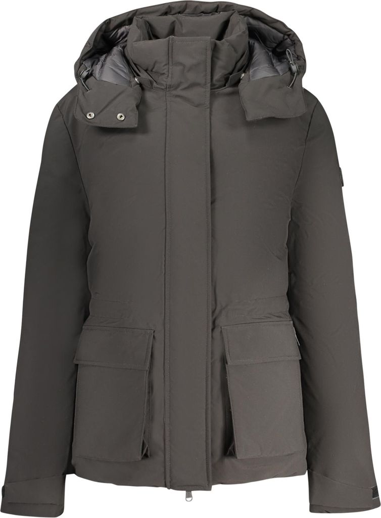 Damen Parka, Schwarz: Wasserabweisend & Umweltfreundlich - Kapuze Abnehmbar