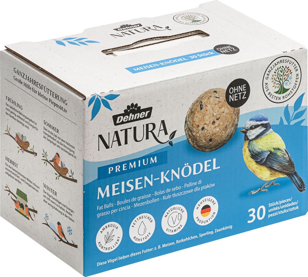 Dehner Natura Premium Meisenknödel ohne Netz, ganzjähriges Produktbild 1