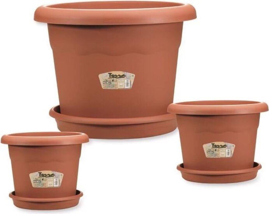 Blumentopf Schale Plastiken Terracotta Polypropylen (Ø 30 cm)