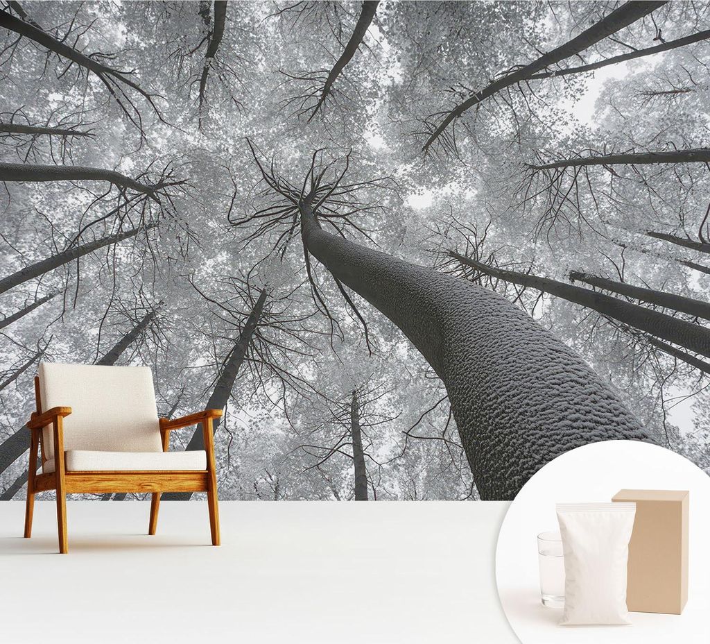 Fototapete - 312x219 cm - Tapete - Wandtapete - Wandbilder - Dekofolie - Tapete Folie - Wand - Dekoration - Wohnzimmer - Winterlandschaft
