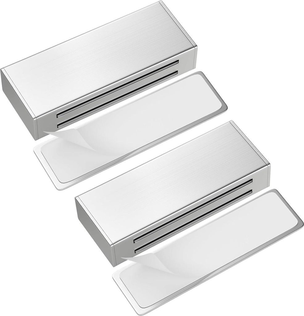 Kraftvolle selbstklebende Türmagneten - 2 Stück ohne Schrauben - Küchenschrank Magnetverschluss 12 kg