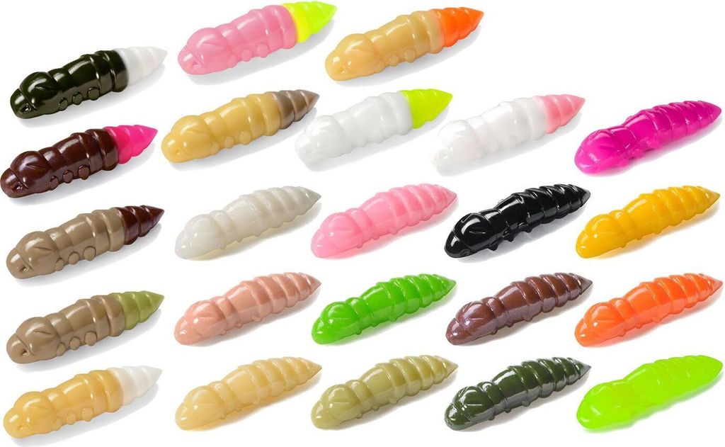 Fishup Pupa Cheese 1,2' 3,2cm - 10 Gummiköder, Fishup Farben:Orange
