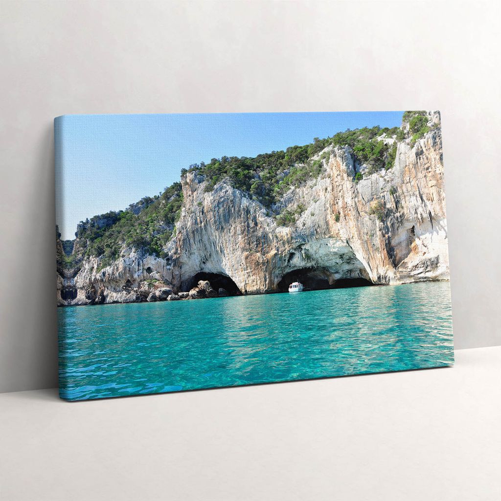 Unterwasser-Höhle – Leinwandbild Wandbild – 30x20 cm – Leinwandbilder – Wandbilder – Schlafzimmer – Flur