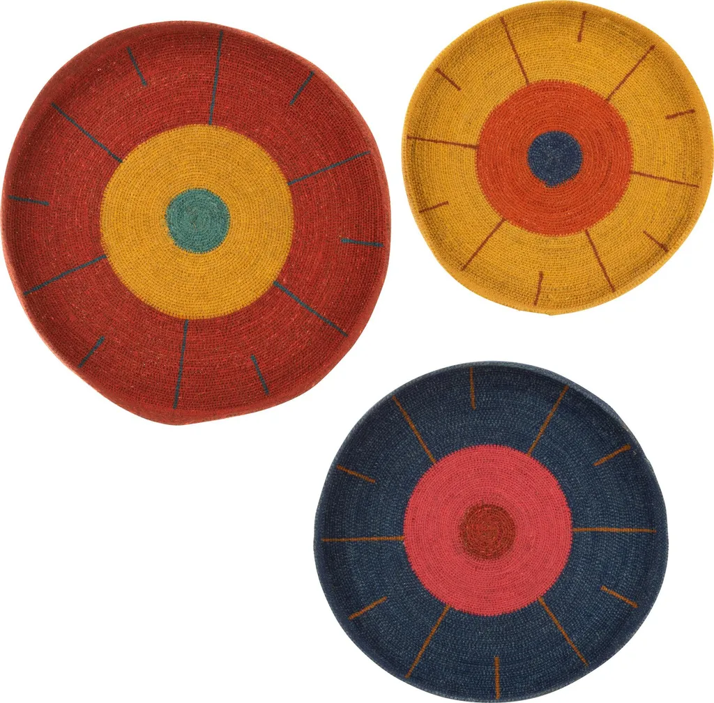 Déco Murale Originale pour Salon : Pack 3 Tablettes J-Line Herbes Marines