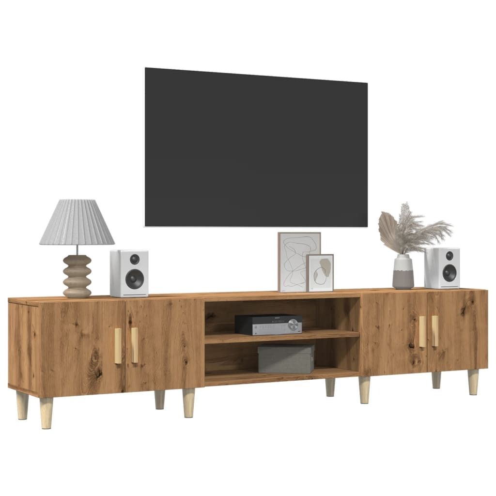 "im Sonderangebot"TV-Schrank Industriestil - CLORIS - Fernsehenschrank - Artisan-Eiche 180x31,5x40 cm Holzwerkstoff - NeuMöbel2698638