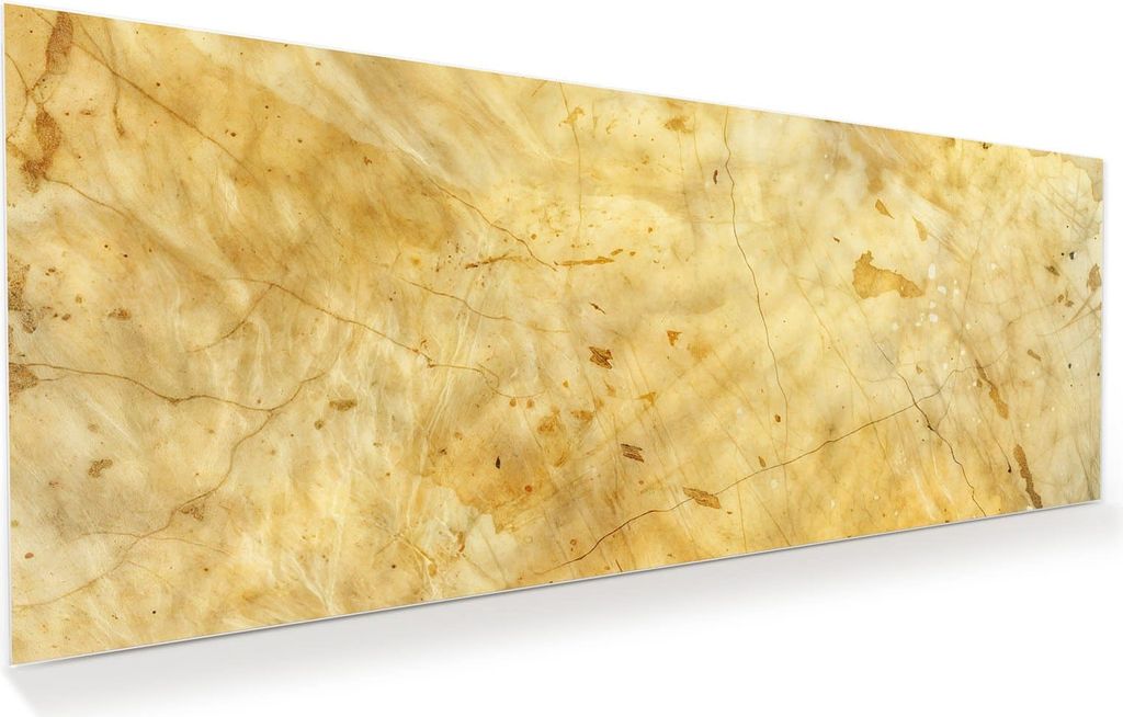 Glasbild 150x60cm in XXL für Wohnzimmer, Schlafzimmer Motiv Marmorierte Oberfläche