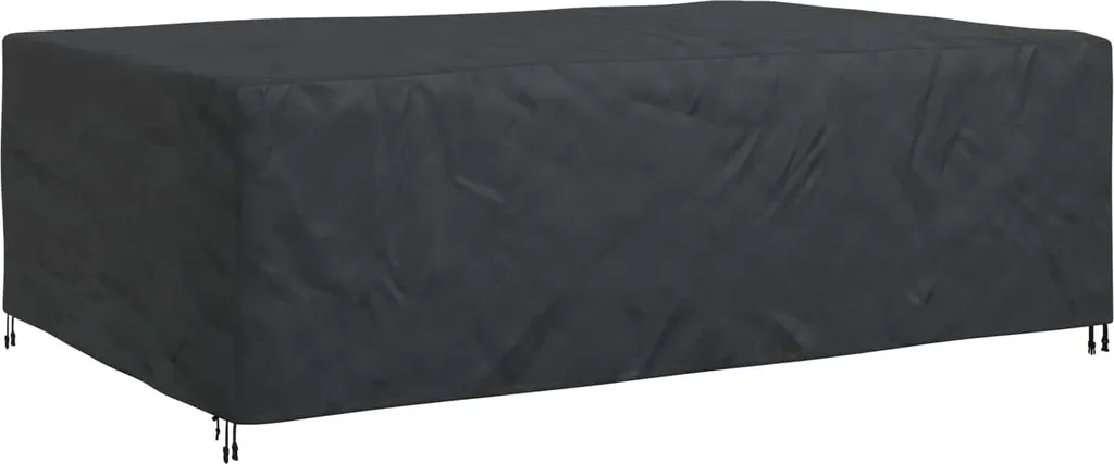 vidaXL Copertura per mobili da giardino nera 300 x 200 x 90 cm 600D