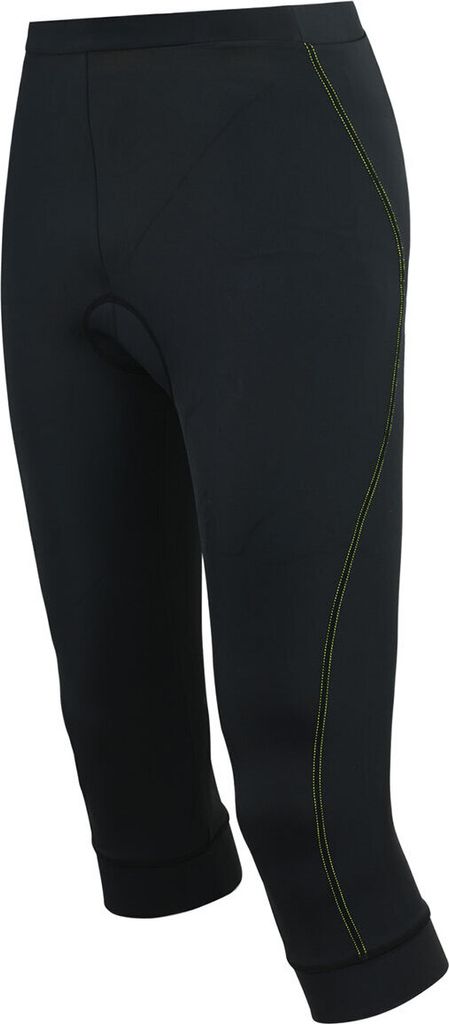 Airtracks Damen Fahrradhose 3/4 Lang Comfort Line - XL - schwarz-neon