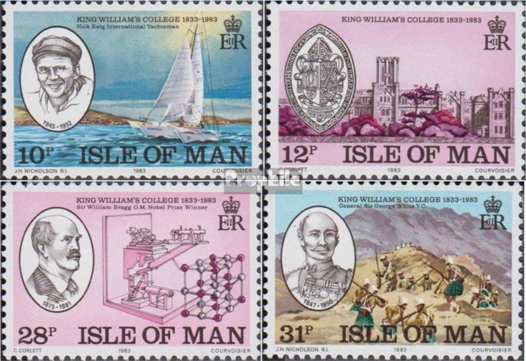 Briefmarken GB - Isle of Man 1983 Mi 242-245 (kompl.Ausg.) postfrisch College