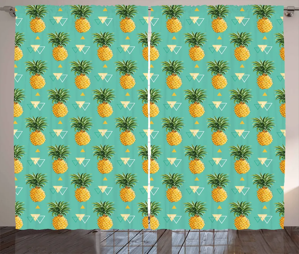 ABAKUHAUS Tenda Rustica Ananas 280x175 cm Verde Turchese - Vendita Online