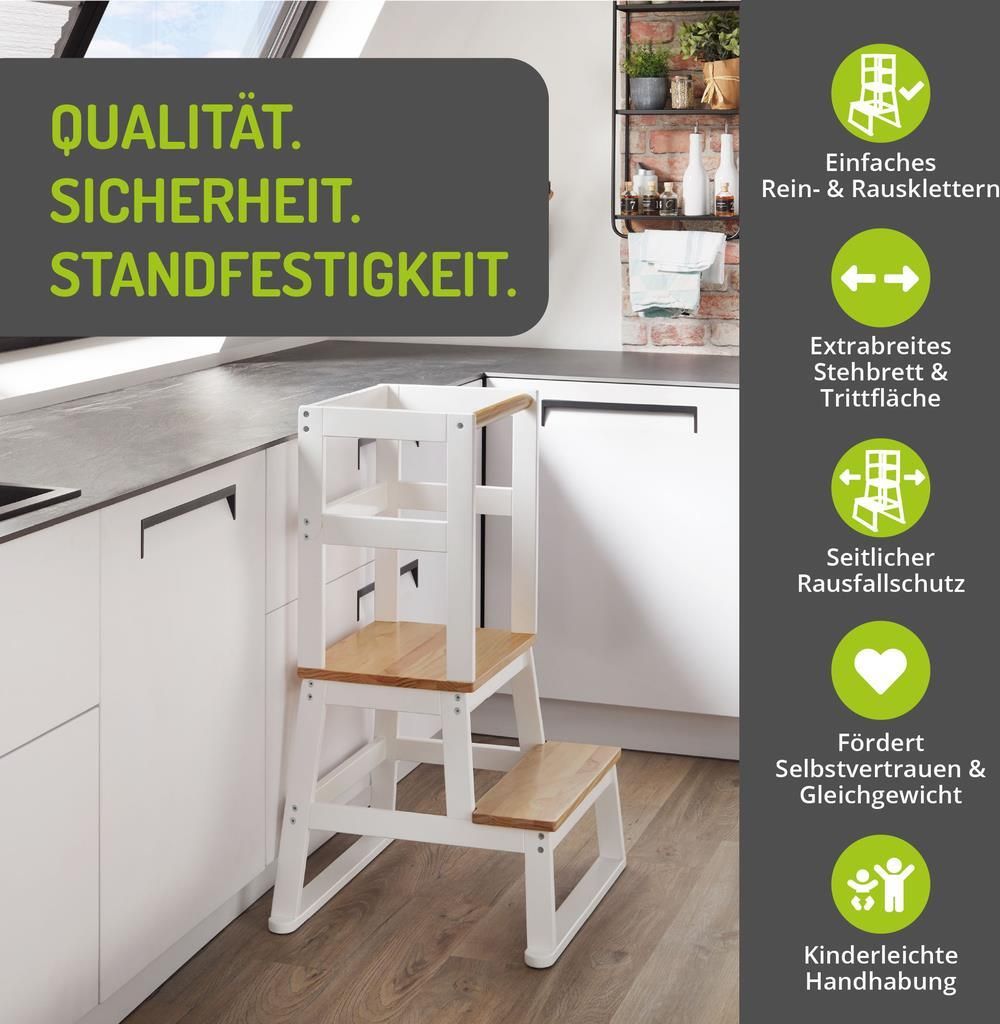 BOMI® Learning Tower für Baby & Kleinkinder | Trittschemel Produktbild 7