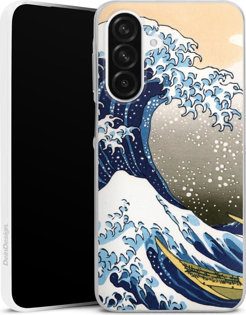 DeinDesign Slim Hülle für Samsung Galaxy A56 5G Silikon Case Ultra Dünn Handyhülle Katsushika Hokusai Kunst Die große Welle vor Kanagawa