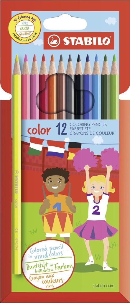 Barevná tužka - STABILO color - balení po 12 kusech - 12 Obrázek produktu 