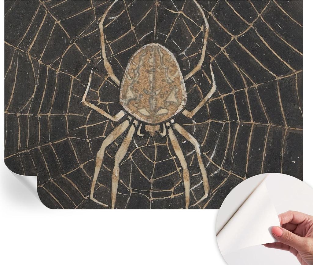 Selbstklebende Wandtapete - Dekorative Tapete für Wohnzimmer - Klebefolie für Wandbilder - Tapetenfolie für Wanddekoration - 312x219 cm - Spinne...