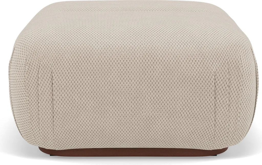 Pouf velours beige Penelope Lisa Design - Gain de place et confort
