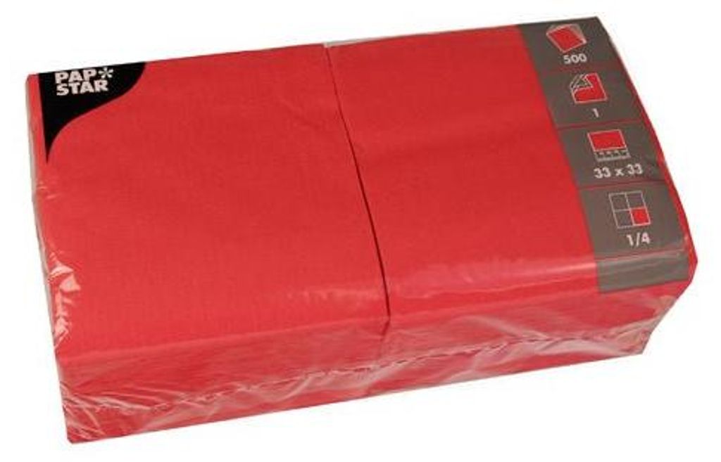 Papstar Servietten, 1-lagig "Economy" 1/4-Falz 33 cm x 33 Produktbild 