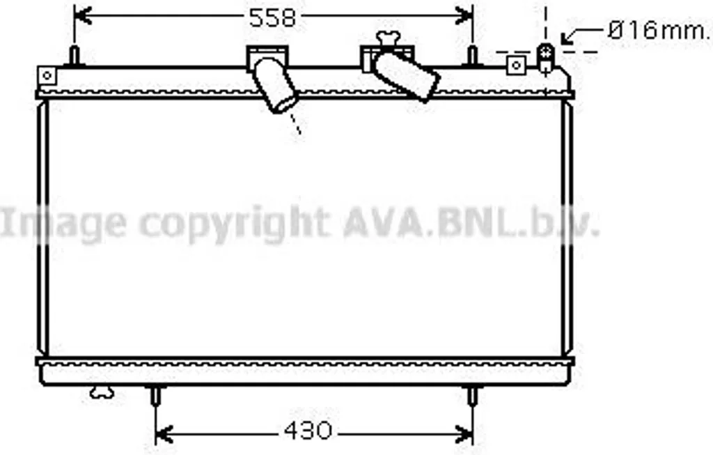 Radiateur pour Citroën C5 III et Peugeot 407 - Solution Motocool 1330P1