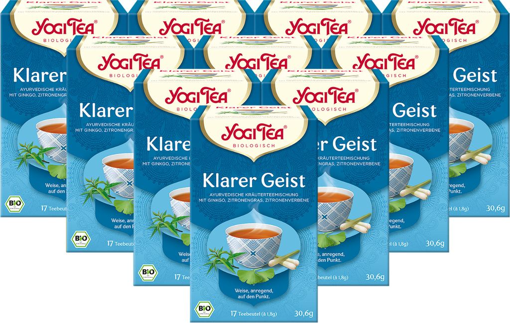 10 x  YOGI TEA Klarer Geist | 10 x 30,6g Produktbild 