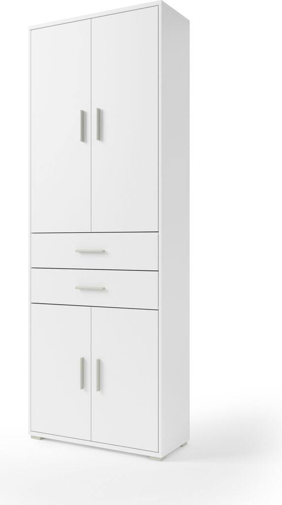 Aktenschrank "Clermont" in weiß mit 2 Schubladen und 4 Produktbild 
