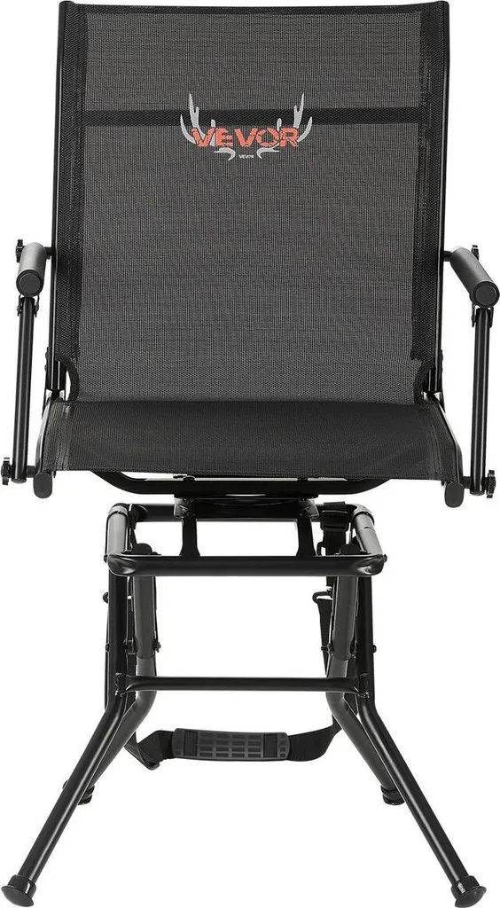Chaise de chasse silencieuse pivotante 360 avec sangle de transport - 9