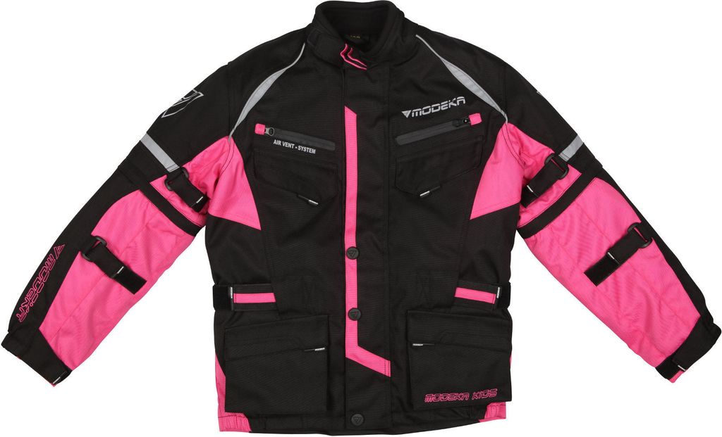 Modeka Jacke Kids Tourex II schwarz/pink 140