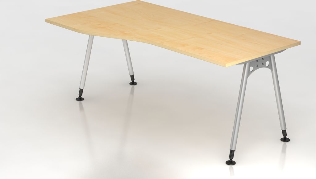 Schreibtisch A-Fuß 180x100/80cm Ahorn