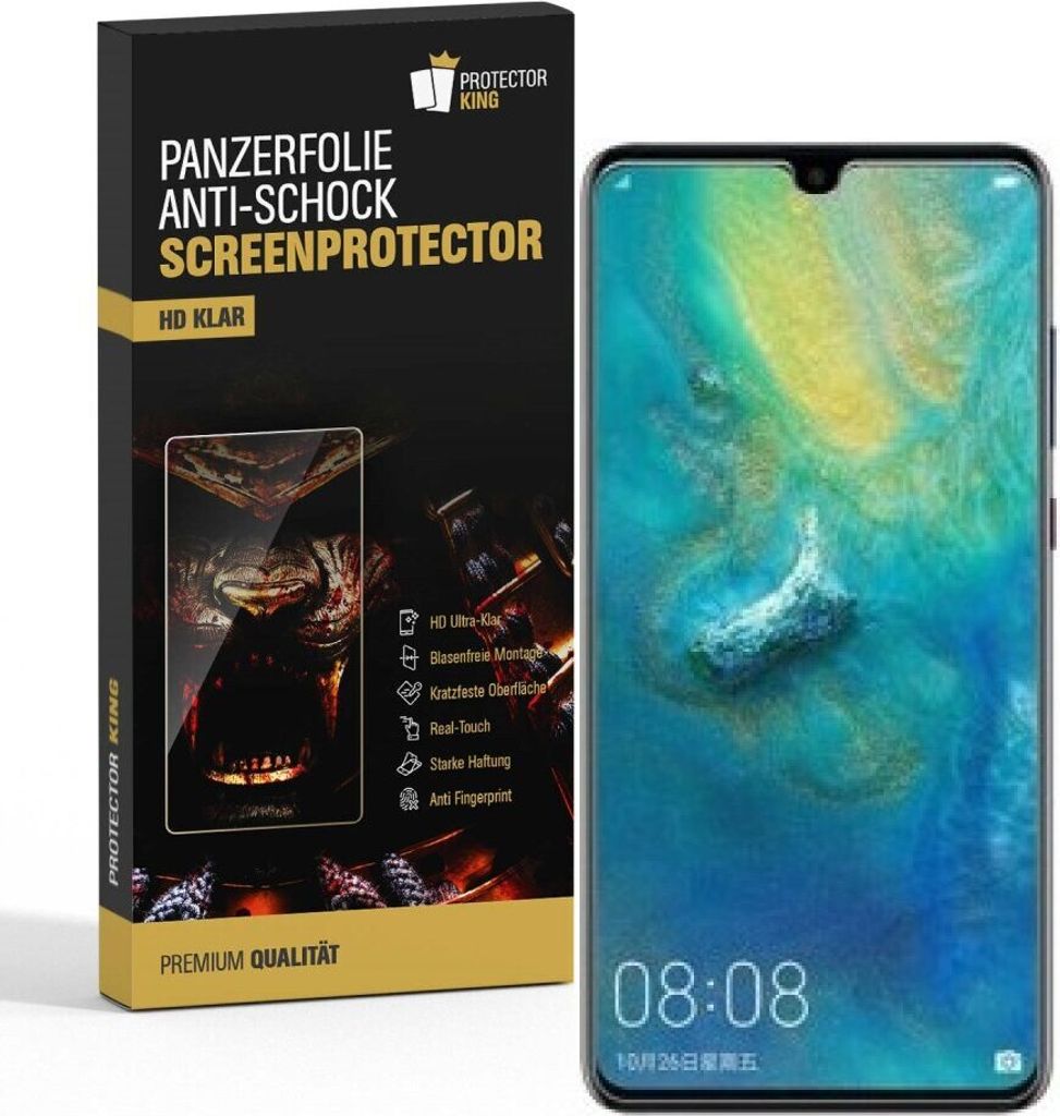 4x Panzerfolie für Huawei Mate 20X ANTI-SCHOCK Displayfolie Schutzfolie HD KLAR