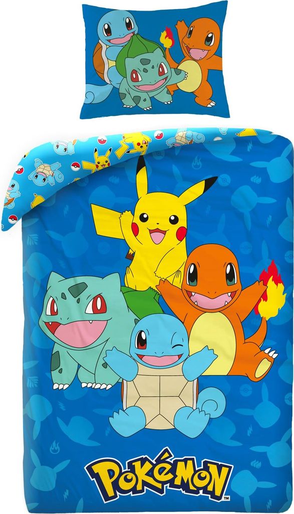 Pościel 140x200 mikrofibra Pokemon Zdjęcie produktu 