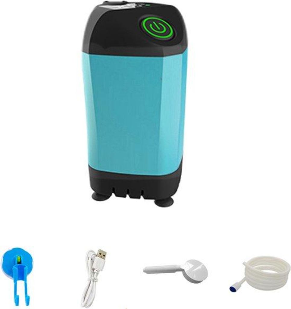 Elektrische Campingdusche Basic Blauw