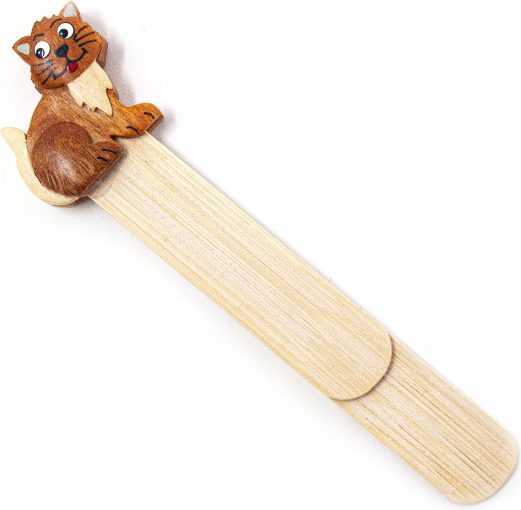 Holz-Lesezeichen - Kater - 13 cm