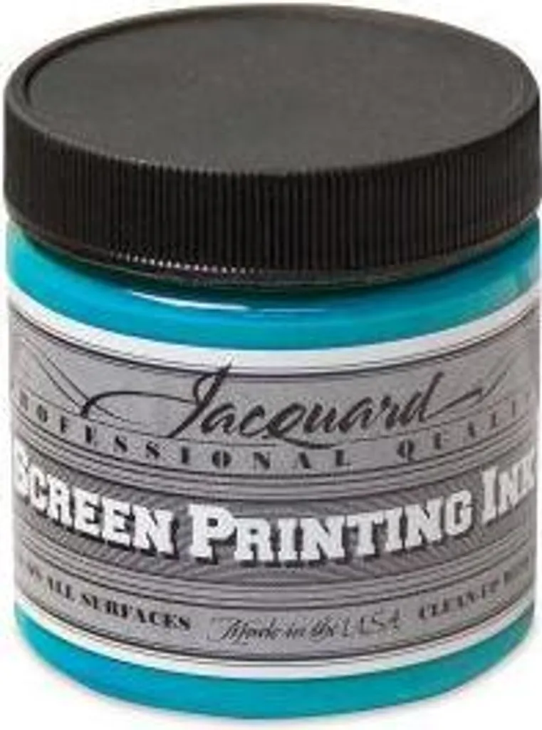 Encre sérigraphique pour personnalisation textile Turquoise Jacquard 118 ml