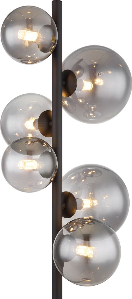 Globo Lighting Lampadaire métal noir mat, 6x G9 LED Image du produit 