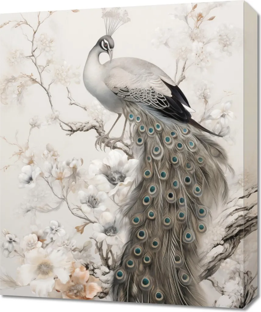 Decorare Casa: Quadro Pavone Gracja 50x60 cm - Qualità e Prezzo