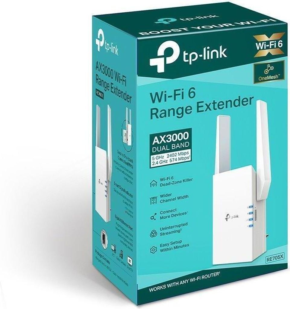 TP-Link RE705X Netzwerk WLAN-System Dualband (2,4 GHz, 5 Produktbild 