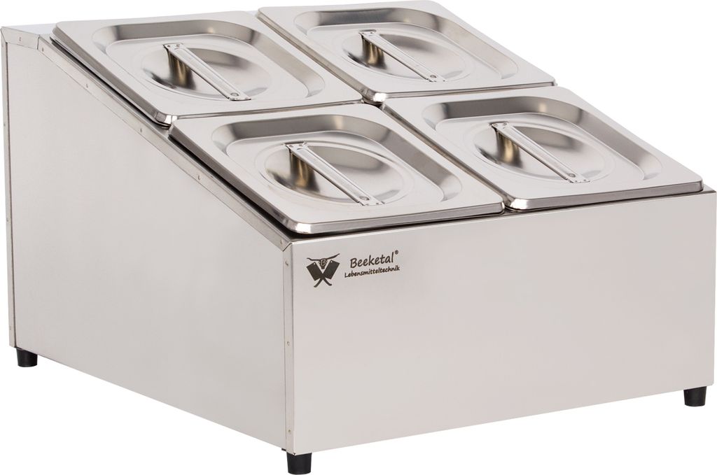 Beeketal Edelstahl GN Aufsatzbord, Modell:BGN4-Duo