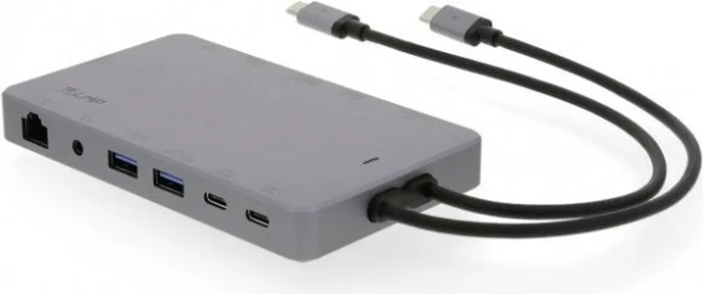 Hub USB-C LMP Display Dock 2 Gris - Idéal pour Télétravail et MacBook