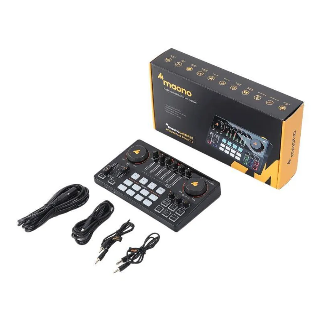 Maono AME2 Carte Son avec Effets Spéciaux et Bluetooth pour Podcast