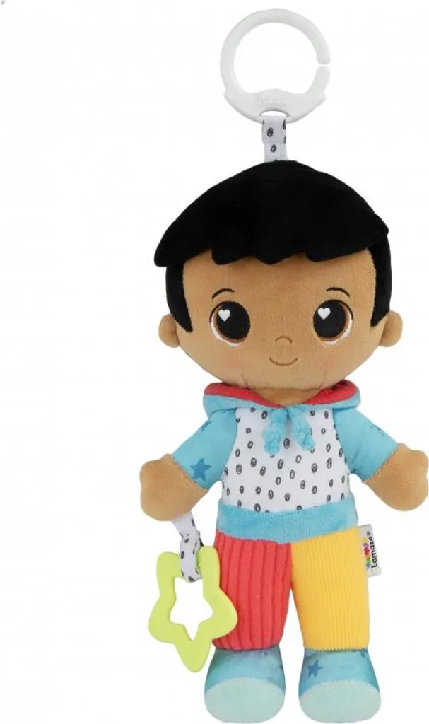 Peluche d'éveil bébé Mon ami Lucas Lamaze avec textures sensorielles