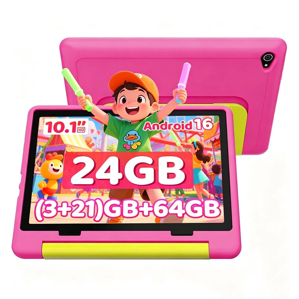 JENBIZZ Kinder Tablet 10,1 Zoll, 24GB RAM, 64GB erweiterbar Produktbild 