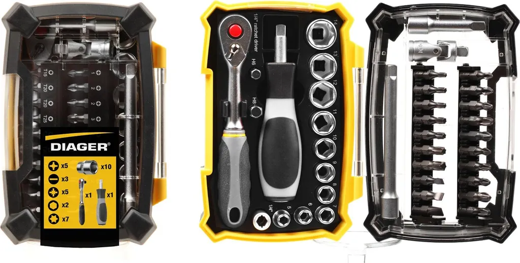 Kit vissage DIAGER 6000A 38 pièces pour travaux de rénovation et chantiers