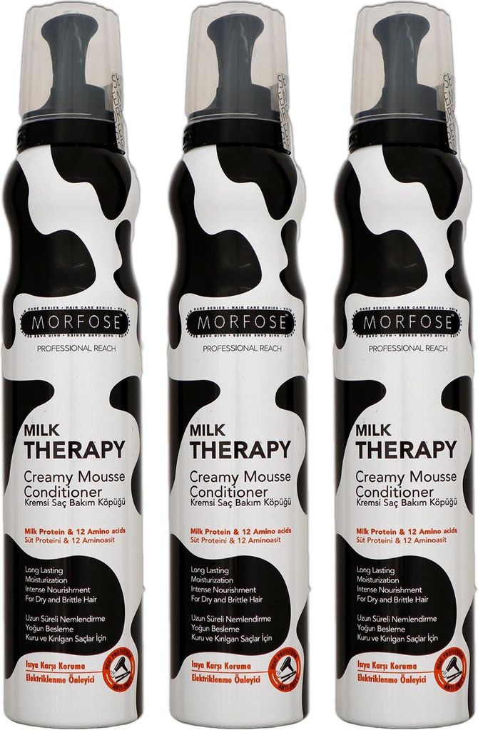 Morfose Reach Milk Therapy Creamy Mousse 3 x 200 ml Produktbild 
