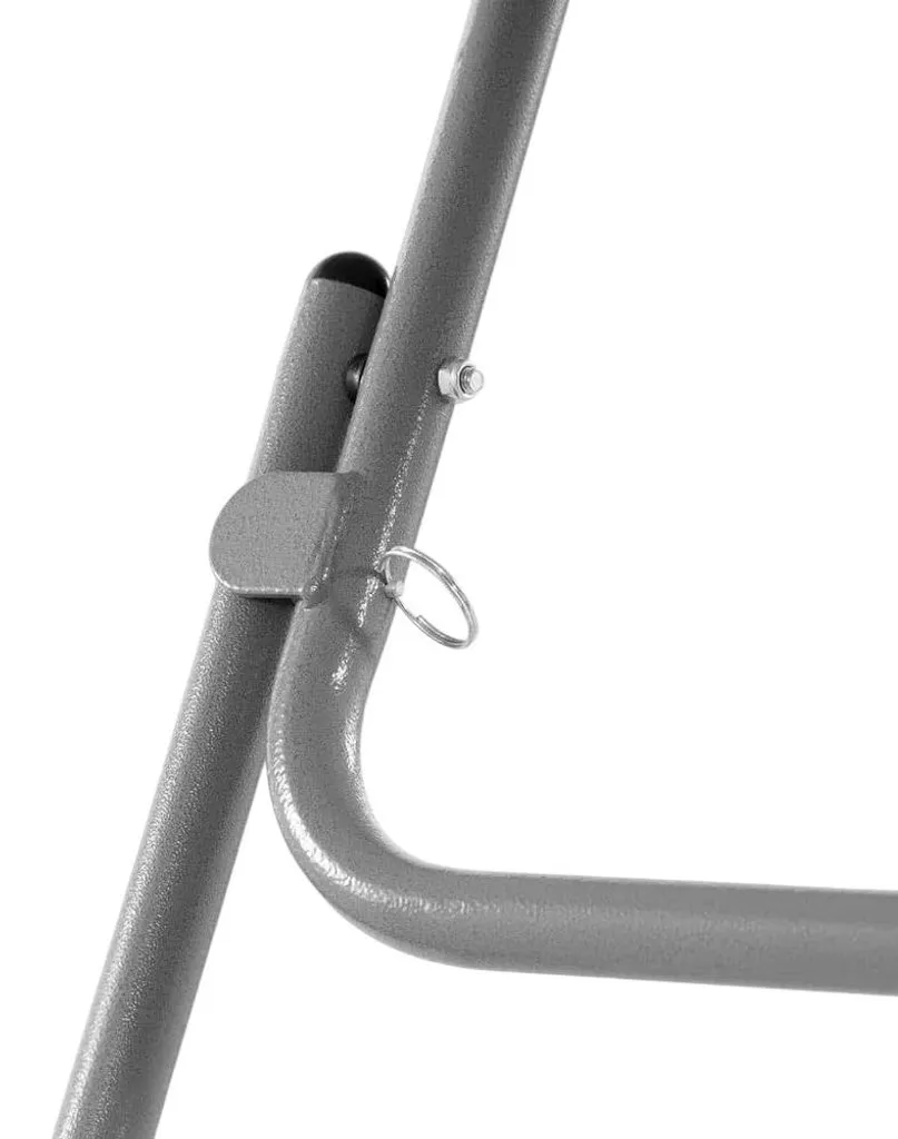 Table de bar pliante Ø80 cm avec structure robuste en aluminium blanc - 5